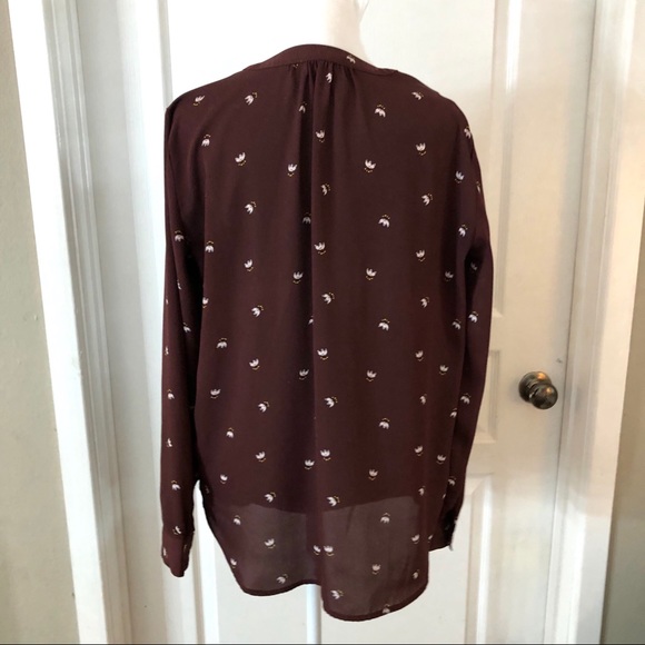Loft long sleeve floral blouse - Picture 4 of 7